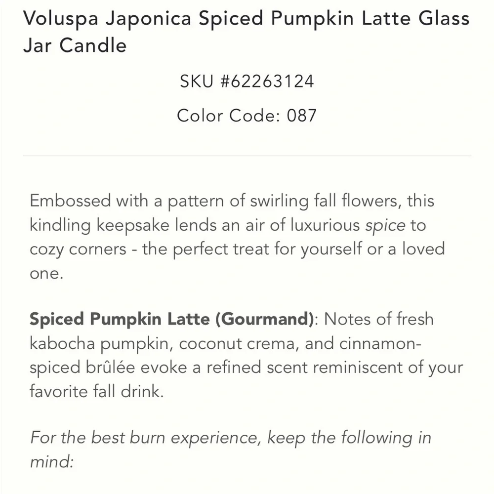 LAST ONE🔥Spiced‎ Pumpkin Latte Glass Candle
